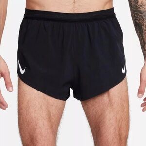 Nike Aeroswift Men Dri-Fit ADV 4" Running Lined Shorts Black FN3349-010 Size L/M
